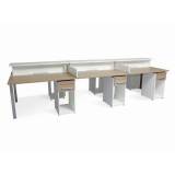 mesa para escritório de madeira preço Vila Carrão